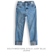 Load image into Gallery viewer, Southwestern Style Judy Blue Jeans