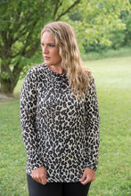 Load image into Gallery viewer, Leopard and Lace Top