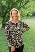 Load image into Gallery viewer, Leopard and Lace Top