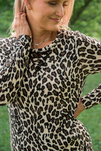 Load image into Gallery viewer, Leopard and Lace Top