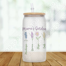 Load image into Gallery viewer, Mamas Garden Custom Glass Can Glass Can