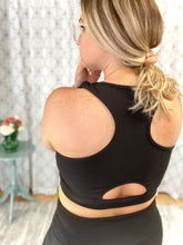 Load image into Gallery viewer, Cropped for the Summer Top in Black