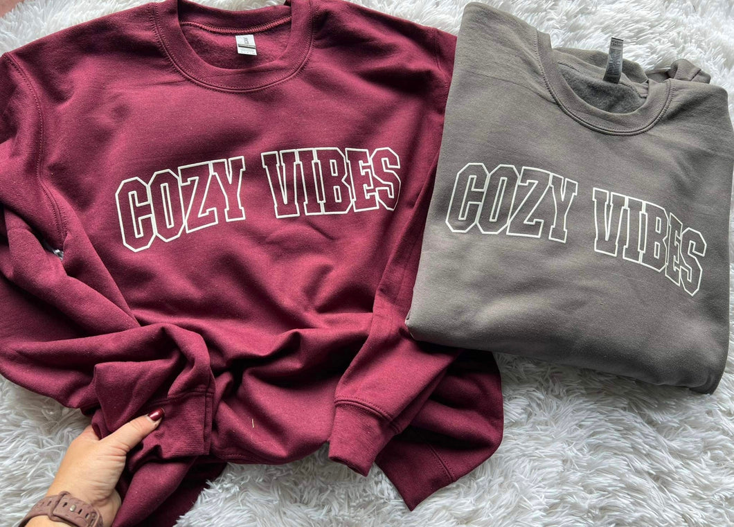 Cozy Vibes PUFF ink Crew PREORDER (SHIP DATE 9/29)