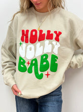 Load image into Gallery viewer, Holly Jolly Babe SWEATSHIRT - RTS
