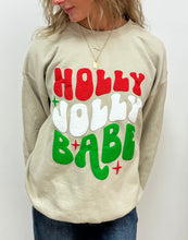 Load image into Gallery viewer, Holly Jolly Babe SWEATSHIRT - RTS

