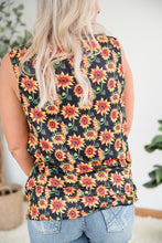 Load image into Gallery viewer, Seeking Sunflowers Lace Tank
