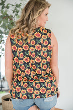 Load image into Gallery viewer, Seeking Sunflowers Lace Tank
