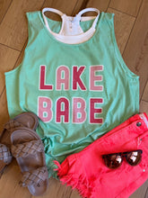Load image into Gallery viewer, Lake Babe Pink Block Tank OR Tee (SHIP DATE 6/2)
