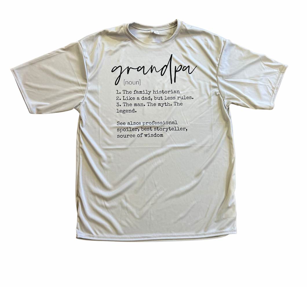 Grandpa Definition Dri Fit Tee