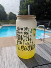 Load image into Gallery viewer, When Life Gives You Lemons Ombre Glass Can Glass Can
