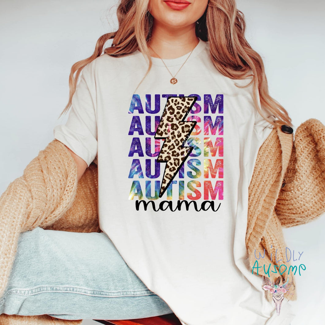 Autism Mama Leopard Bolt