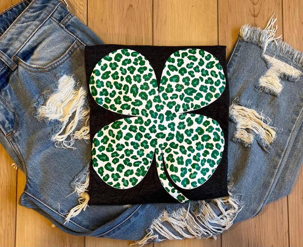Leopard Print Shamrock