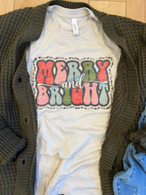 Load image into Gallery viewer, Merry &amp; Bright Neutral Tee - RTS
